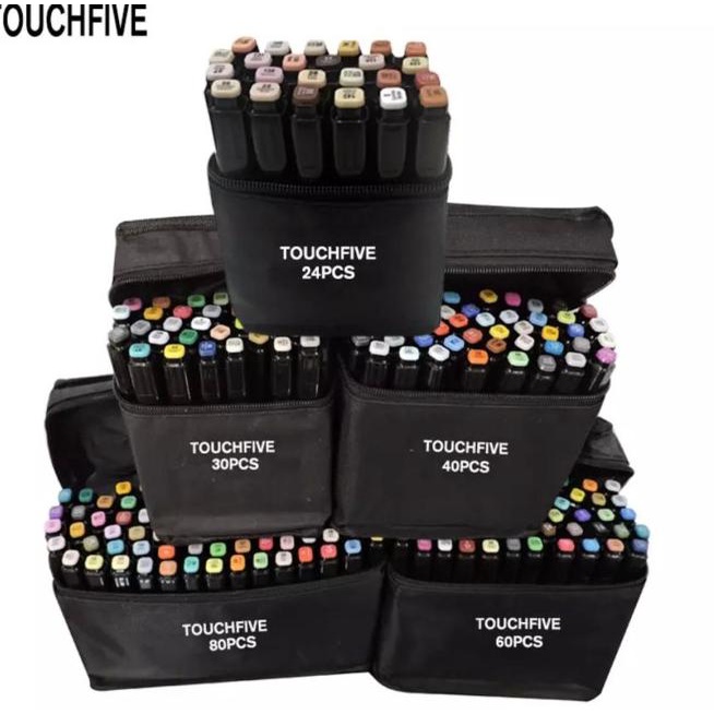 

TouchFive Marker 60 PCS / Twin Marker Sketsa Drawing /Animation Sketsa - 48 Warna