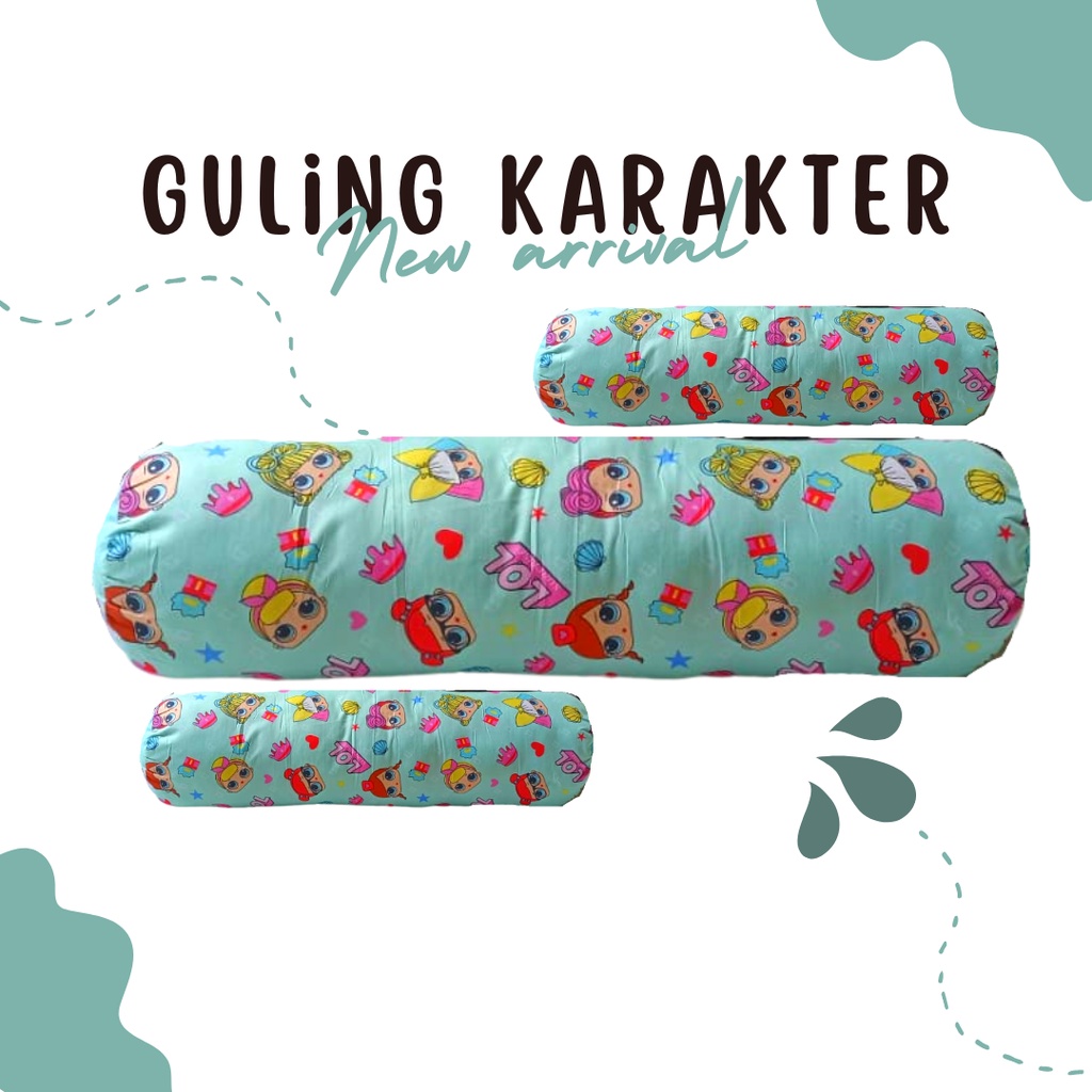 Guling karakter lucu ukuran 85x20cm nyaman buat tidur