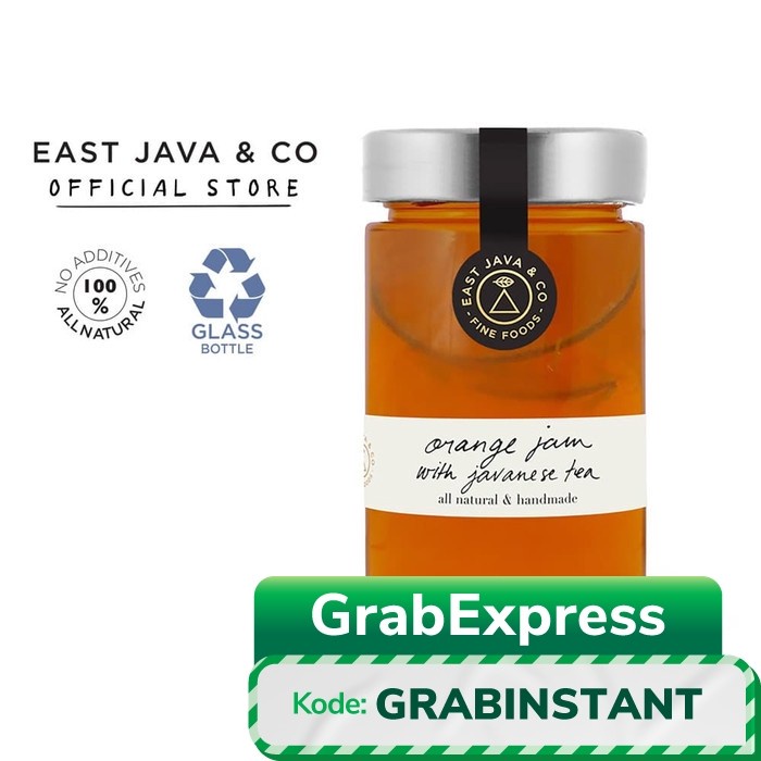 

EAST JAVA & CO ORANGE JAM WITH JAVANESE TEA - 250G (SELAI JERUK & TEH)