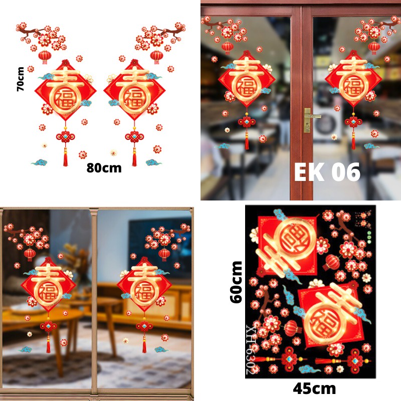 WALLPAPER WALLSTICKER WALSTIKER WALLSETIKER WALL STIKER SETIKER STICKER DINDING TEMBOK LEMARI KACA DAPUR KAMAR RUANG TAMU GANTUNGAN KAOS KAKI WALLPAPER PAPER MOTIF IMLEK IMLEX CHINESE NEW YEAR TAHUN BARU CHINA CINA 2023 FU banyak gudang wallpaper