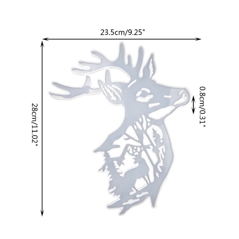Siy Cetakan Resin Epoksi Bentuk Rusa Bahan Silikon Untuk Dekorasi Natal