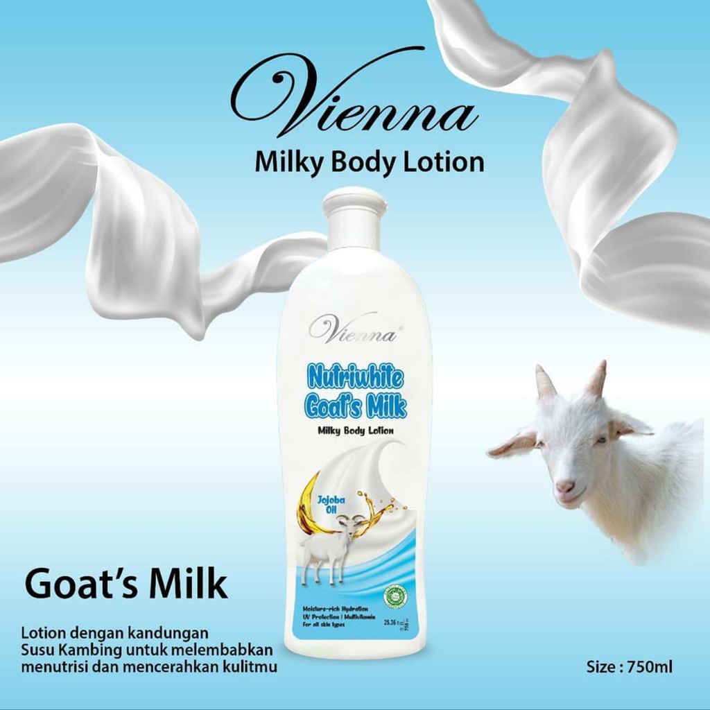 Vienna Milky Body Lotion 750ml  &amp; Brightening Body Lotion 250gr