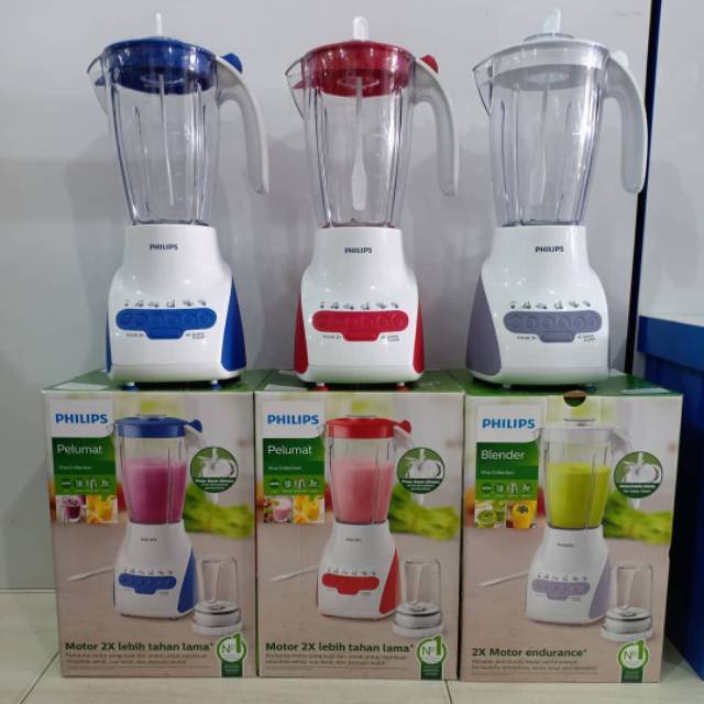 BLENDER PHILIPS PLASTIK HR 2115 GARANSI RESMI