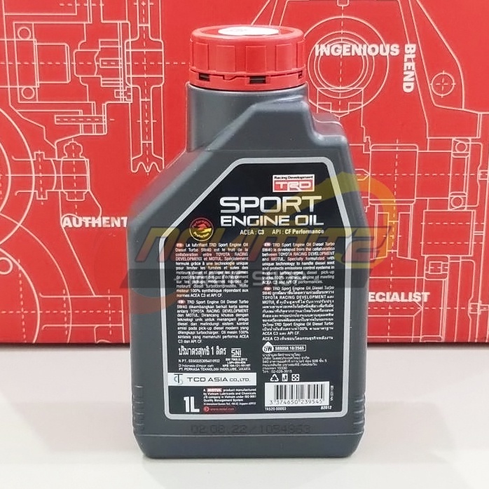 Oli Motul TRD Sport Engine Diesel Turbo 5W-40 1L
