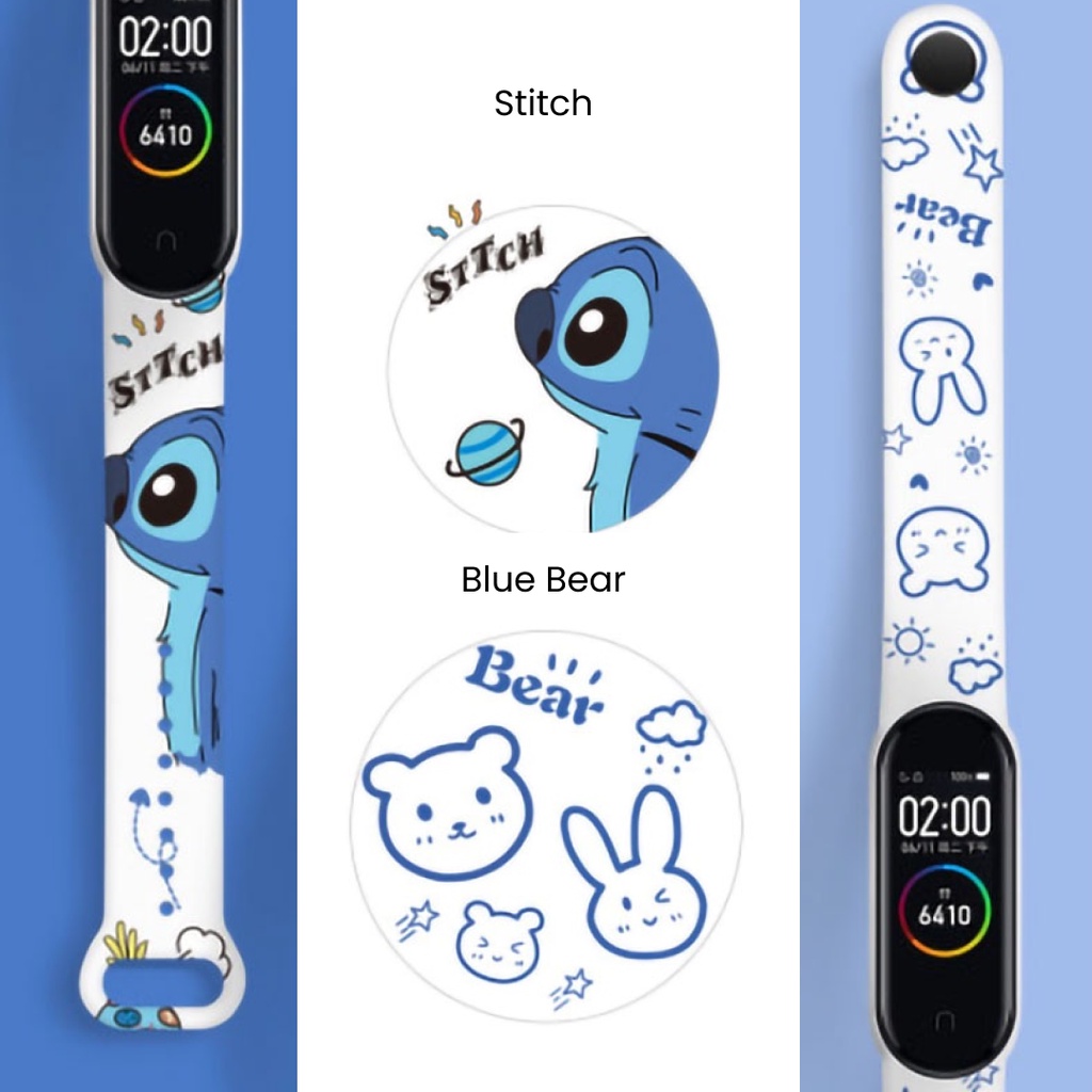 Cartoon Strap Mi Band 3 4 5 6 Miband TPU Soft Band