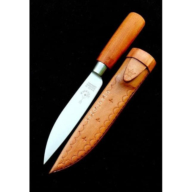 Pisau Herder cap Garpu asli 6 " Solingen Jerman dan Sarung kulit