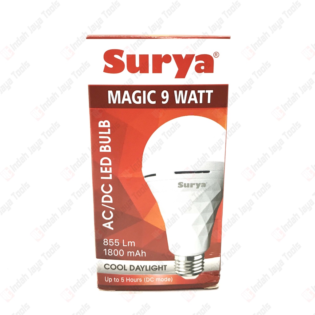 SURYA MAGIC 9 Watt CDL Lampu Led Emergency AC/DC 1800mAh Lamp Darurat