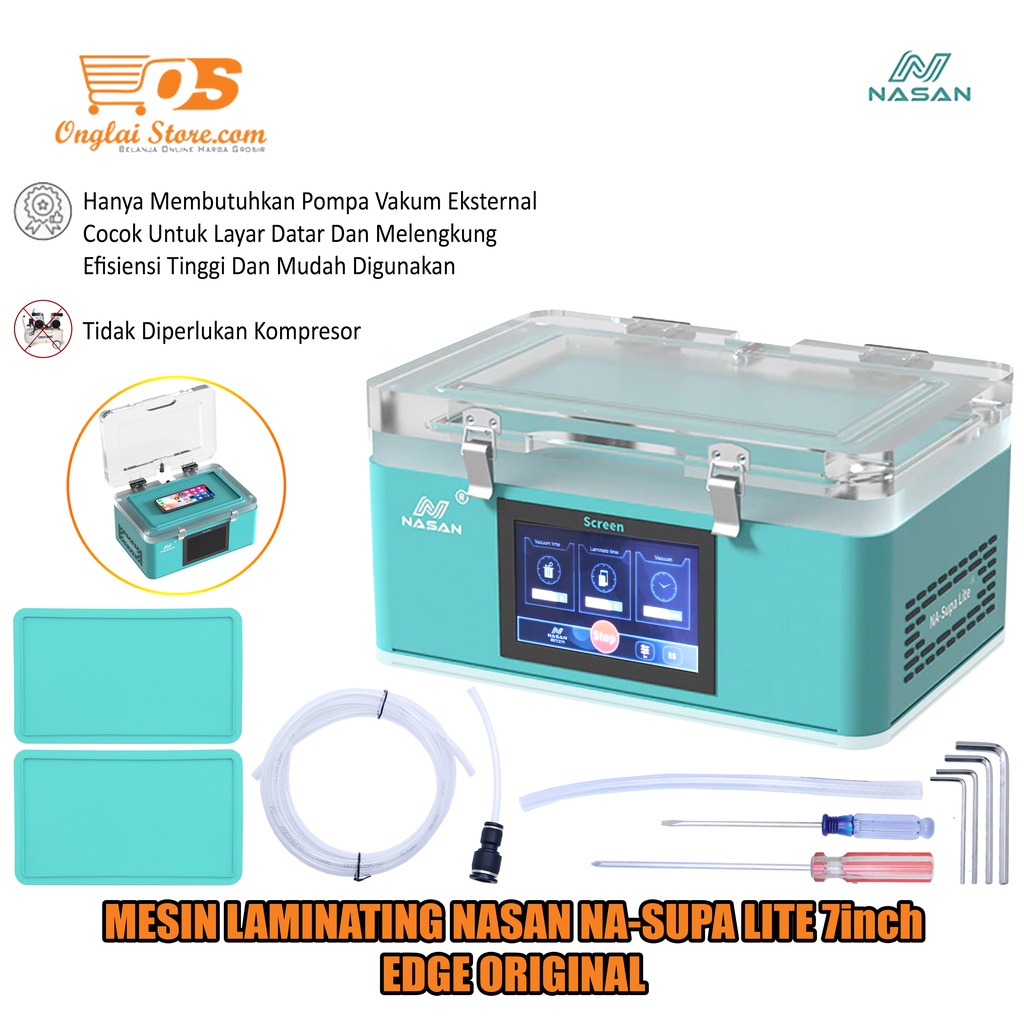 Mesin Laminating LCD Nasan NA-SUPA LITE 7 IN Curved Edge 2 IN 1 Vacuum Original - Mesin Laminating V