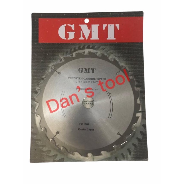 Mata Circular GMT 7 inch x 24 T / Circular Saw Blade/ Mata Potong Kayu