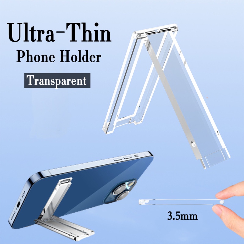 Bracket Dudukan Handphone Universal Transparan Ultra Tipis