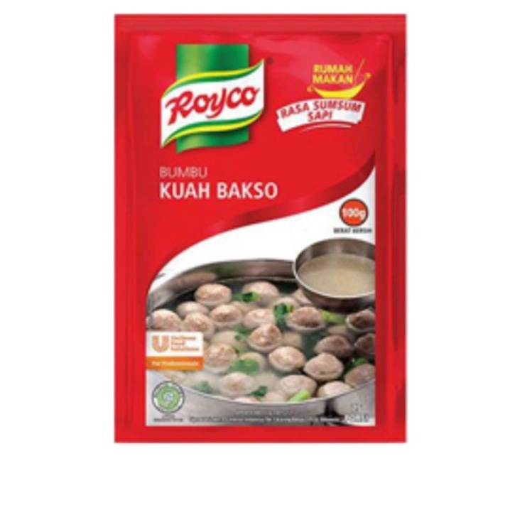 

( SATUAN ) ROYCO bumbu kuah bakso 100gr isi 1 ( SATU ) PCS