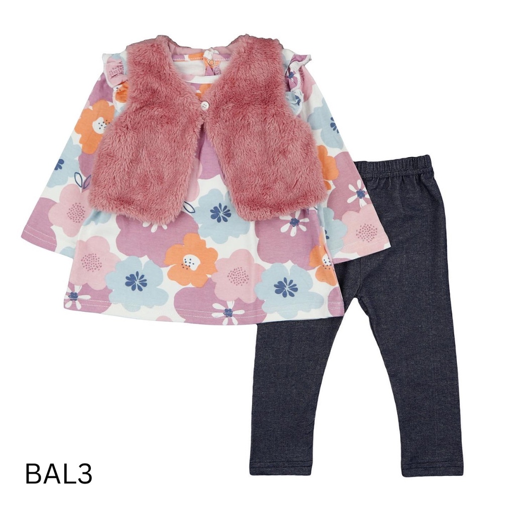 BABYMAURI - Dress Set 3in1 motif BAL3