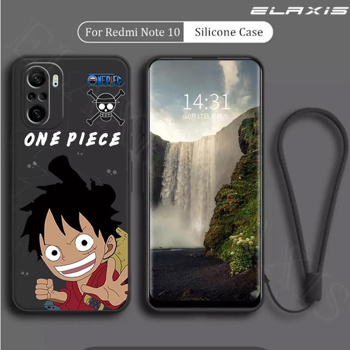 Casing Redmi Note 10 10S Pro Luffy One Piece Gambar Softcasing Free Tali Sof304