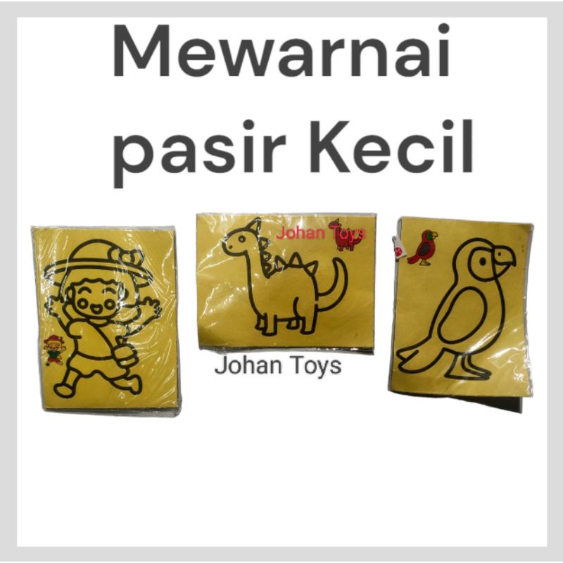 Mewarnai pasir Kecil 9Cm ×11Cm isi 20 Pcs