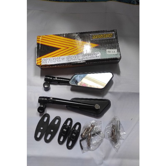 SPION TOMOK SIRCUIT MOSCOW HITAM KACA PUTIH + KUNCI L