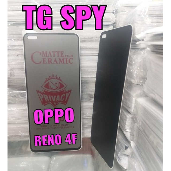 OPPO RENO 4F TG ANTI GORES SPY PELINDUNG LAYAR HANDPHONE