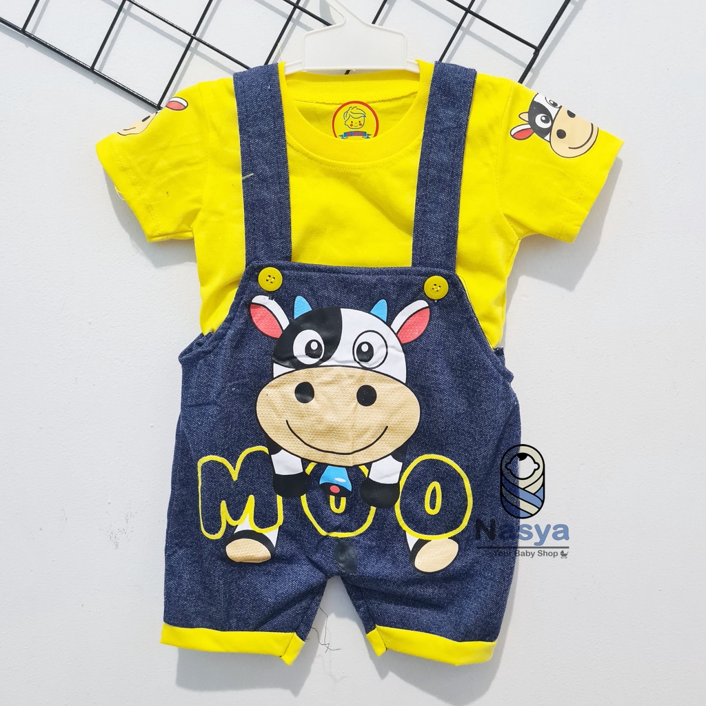 [JC-008] Setelan Kodok Bayi /Jumper Baby Gambar Karakter (0-6 bulan)