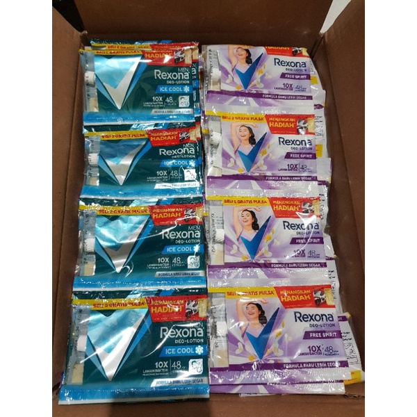 Jual Rexona Sachet Free Spirit Ice Coll Gr Isi Pc Shopee