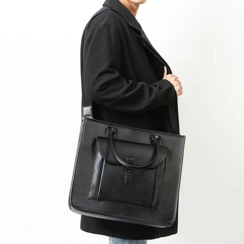 ZRA MAN SQUARE TOTE BAG WITH HANDLE