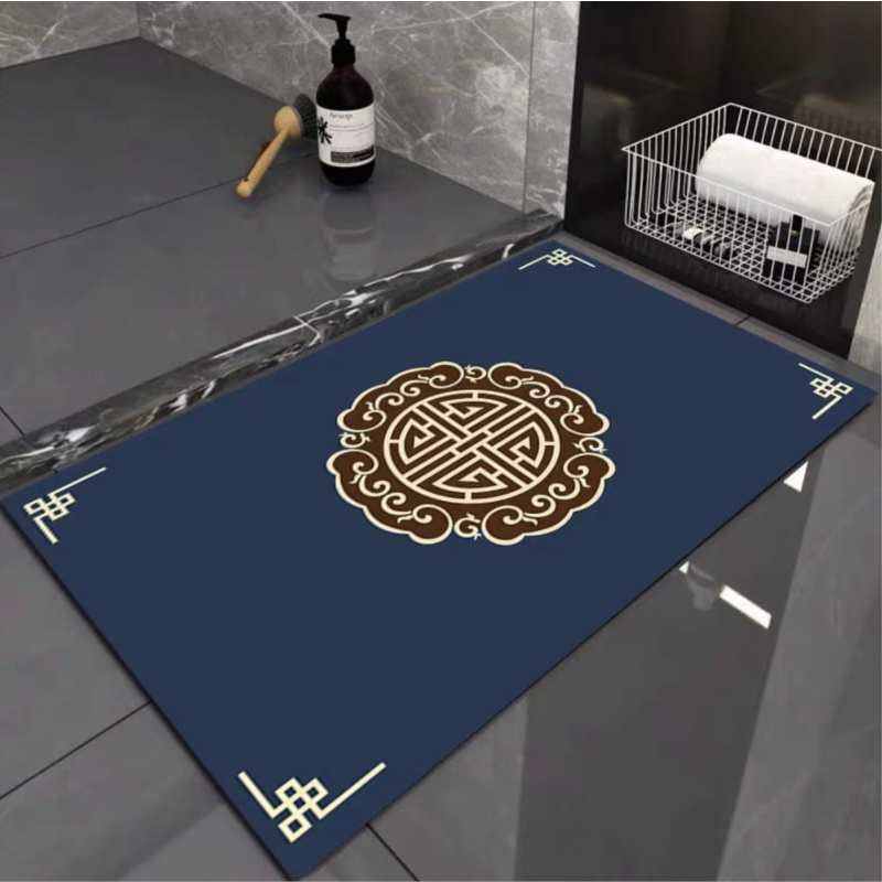 Keset Kaki Kamar Mandi Nyerap Air Anti Bakteri Premium Anti Slip Keset Batu Kamar Mandi motif lucu 2.8 RUMAHDESIGN-GZN-14-3.8