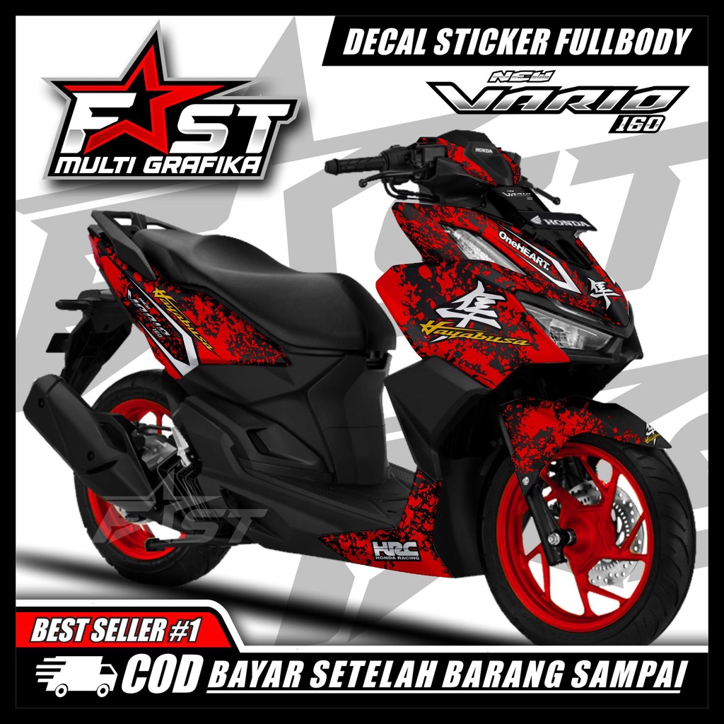 Jual Decal Vario New 160 2022 Stiker Decal Honda Vario 160 New 2022 Stiker Full Body Shopee