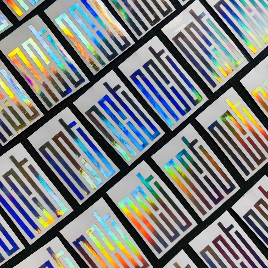 [kstuffind] NCT Logo hologram Murah Sticker Logo NCT Holo