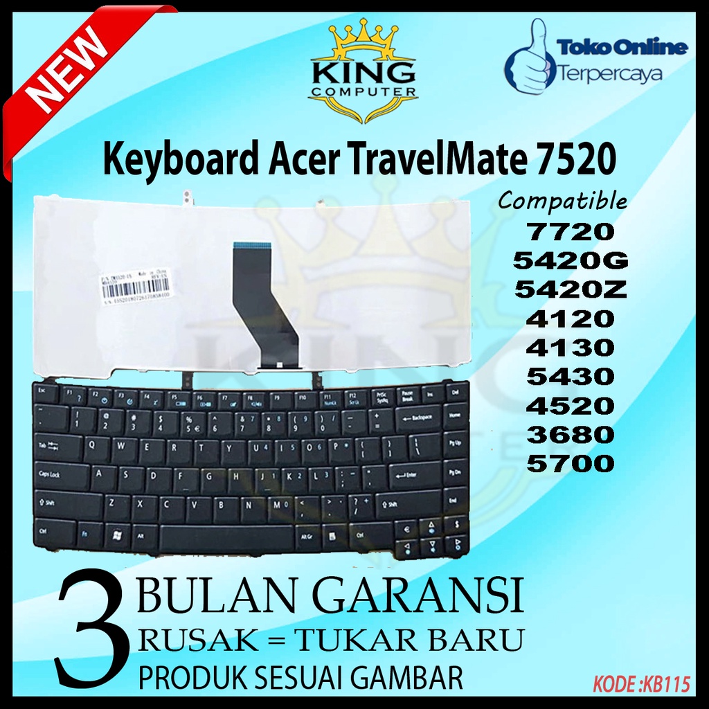 KEYBOARD TRAVELMATE ACER 3680 5700 4520 BLACK