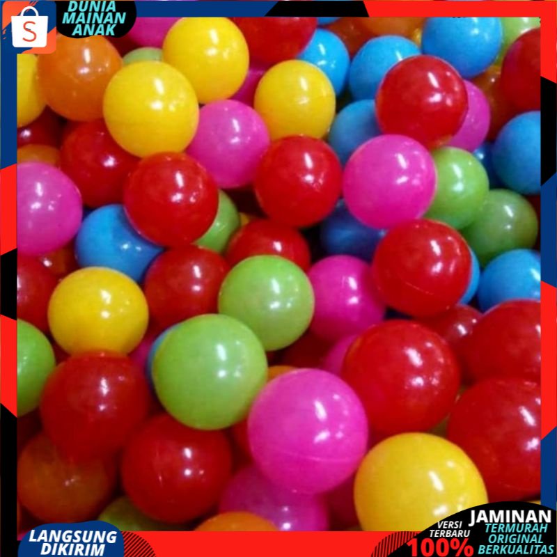 Mainan Anak laki laki dan perempuan Mandi Bola Earth Warna warni isi 25 pcs SNI FREE BPA