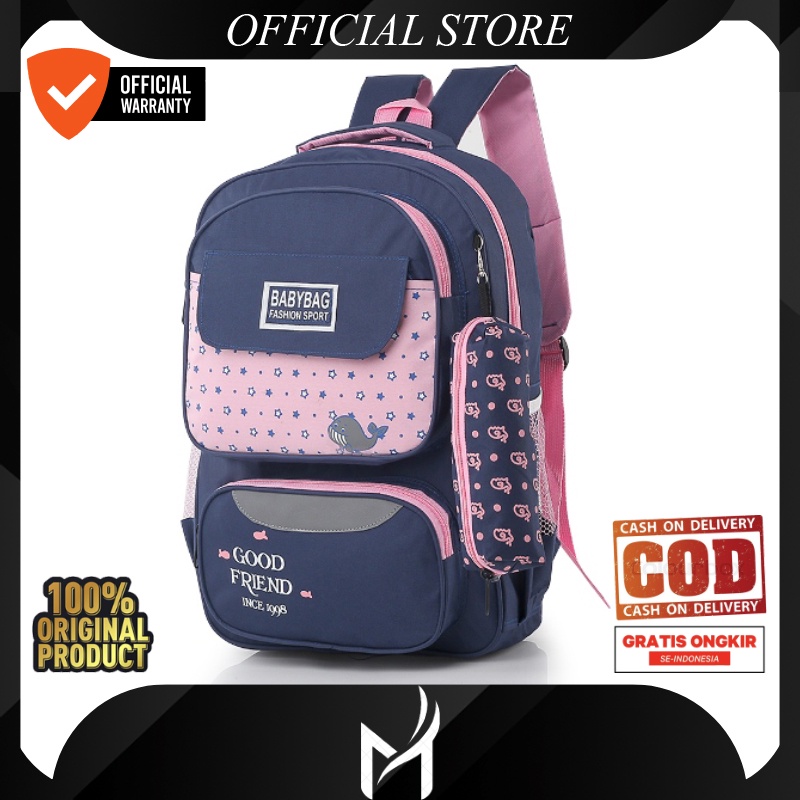 MDSCG Ransel Anak tas anak perempuan tas sekolah anak perempuan sd tas anak tk SMP FREE Tempat Alat 