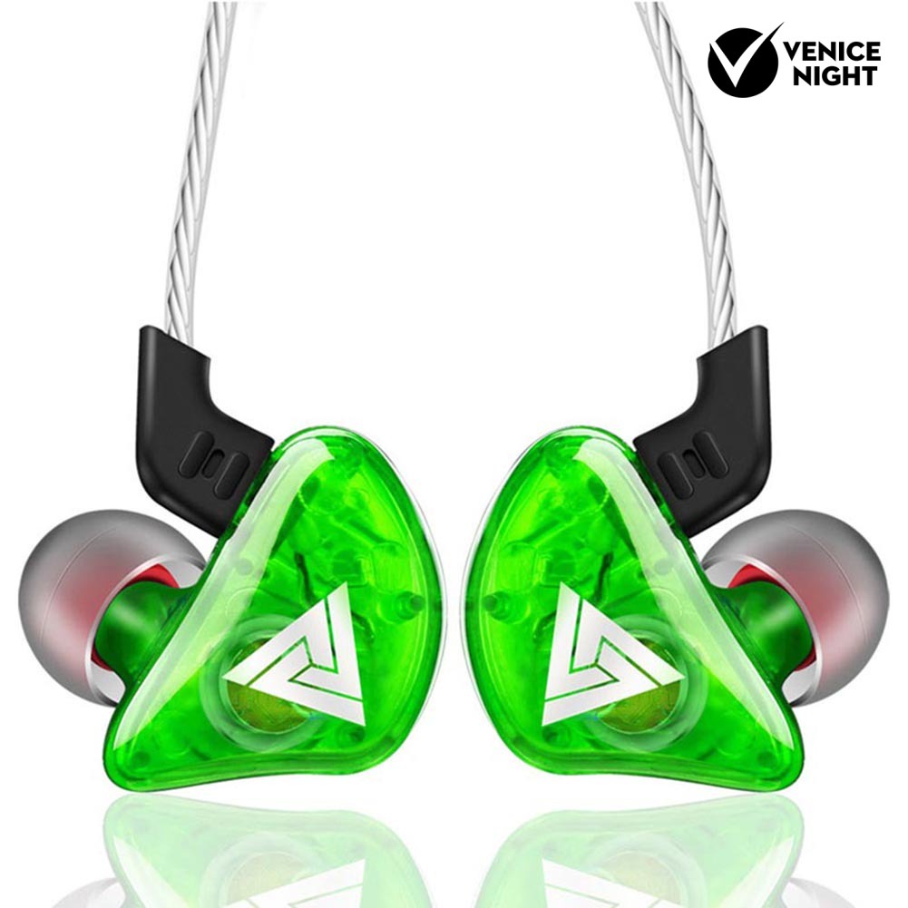 (VNEP) (Berkabel) QKZ-AK5 Portable Heavy Bass In-Ear Earphone Olahraga Headphone dengan Mic