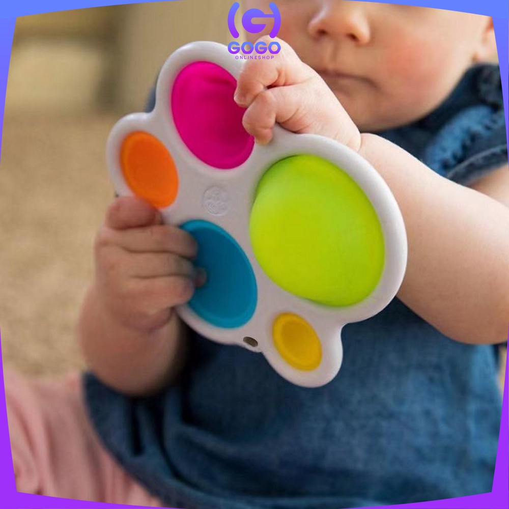 GOGO-M169 Mainan Anak Bayi Pop It Rainbow Fidget Popit Gantungan Kunci Push Pop It / Baby Toys Pop Its