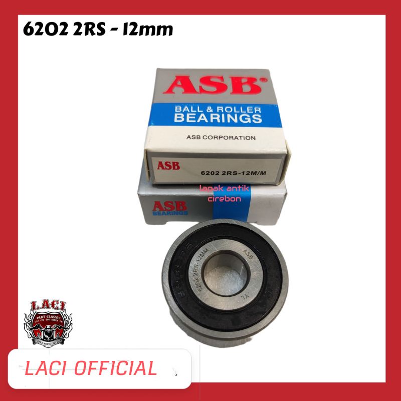 bearing laher klaher 6202-2RS-12 laher 6202 2RS- 12mm