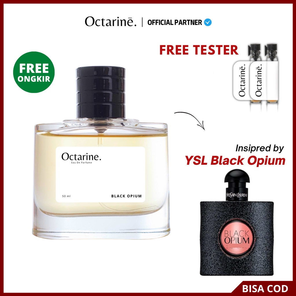 Octarine - Parfum Wanita Pria Tahan Lama Inspired By BLACK OPIUM | Parfume Perfume Farfum Minyak Wangi Cewek Cowok Murah Original