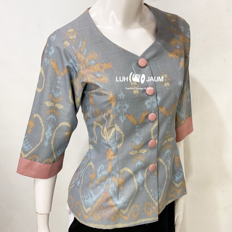 Baju Endek // Blazer Endek // Endek Combine // LuhJaum Bali