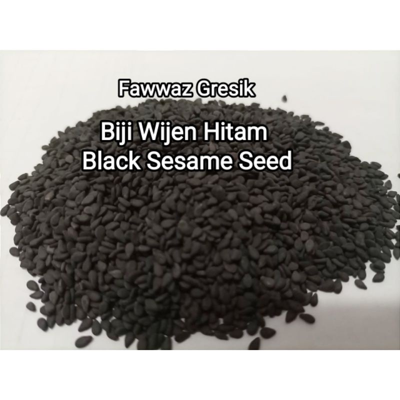 

250GR Biji Wijen Hitam Premium / Black Sesame Seed Lightly Roasted Black