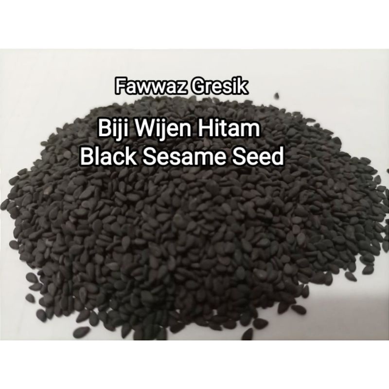 250GR Biji Wijen Hitam Premium / Black Sesame Seed Lightly Roasted Black