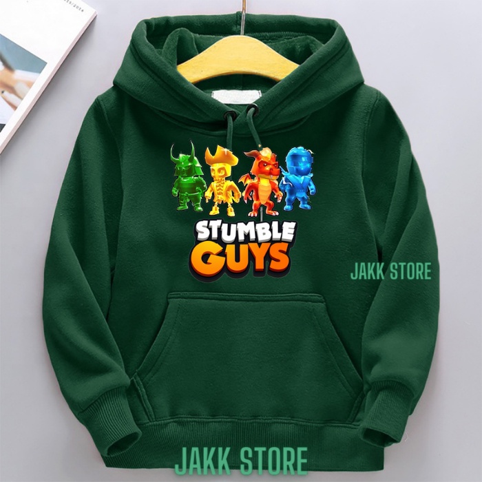 Sweater Hoodie STUMBLE GUYS Anak Laki Laki  Keren/Switer Anak Laki Laki Perempuan Umur 2 3 4 5 6 7 8 9 10 11 12 13 Tahun/Sweeter Hodie Anak Cowok Terbaru/Sweter Suiter Anak Laki Laki Hitam