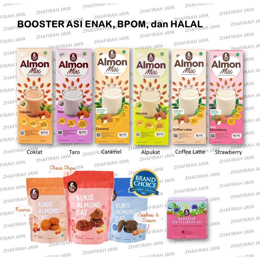 ❤ZJ❤ ASI BOOSTER MamaBear | Almond Mix MAMABEAR | SUSU Almond MAMABEAR | Booster ASI Almond Mix MAMABEAR