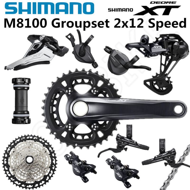Groupset Shimano XT m8100 dual 2 x 12 speed Japan