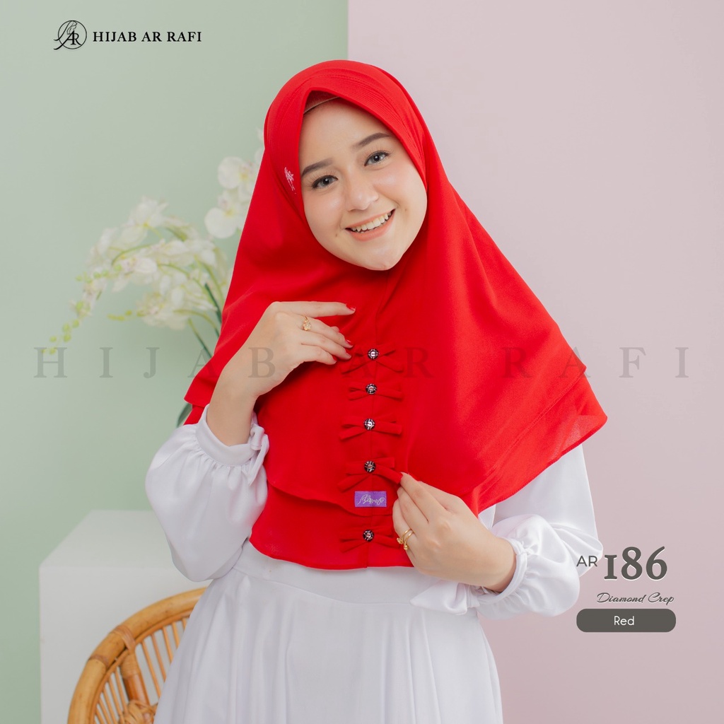 Arrafi hijab jilbab kerudung bergo instan terbaru Arrafi AR 186 hijab daily cantik arafi ORI