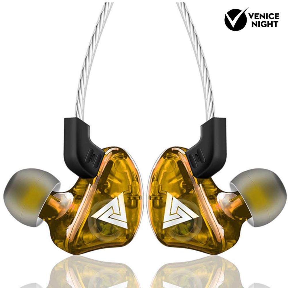 (VNEP) (Berkabel) QKZ-AK5 Portable Heavy Bass In-Ear Earphone Olahraga Headphone dengan Mic