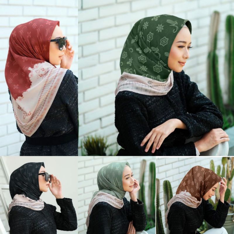 HIJAB MUSLIMAH / MAZWAA / JILBAB JUMBO / ZOYA HIJAB SEGI EMPAT / JILBAB MOTIF PREMIUM / KERUDUNG SEG