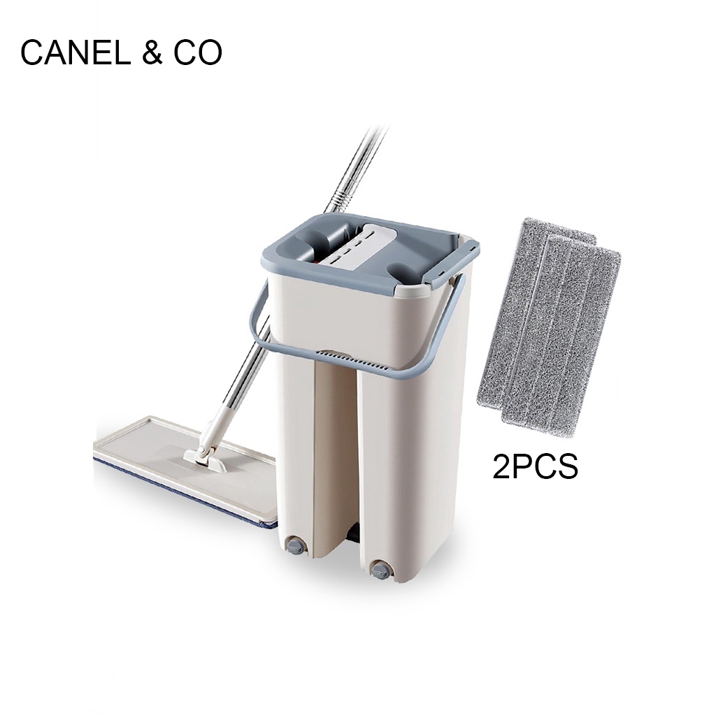 CANEL &amp; CO Alat Pel Lantai Praktis Serbaguna Multifungsi Ultra Mop 360 Derajat Mop Briny Gratis 2 Kain Alat Pembersih Lantai