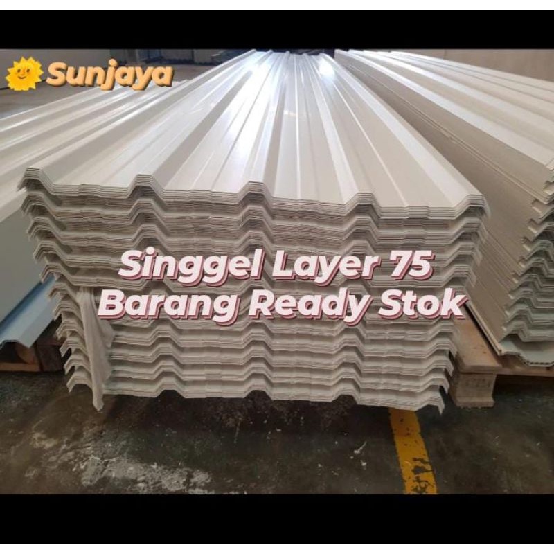 Atap UPVC Dr. SHIELD Single Layer 75 / Gelombang Trimdeck