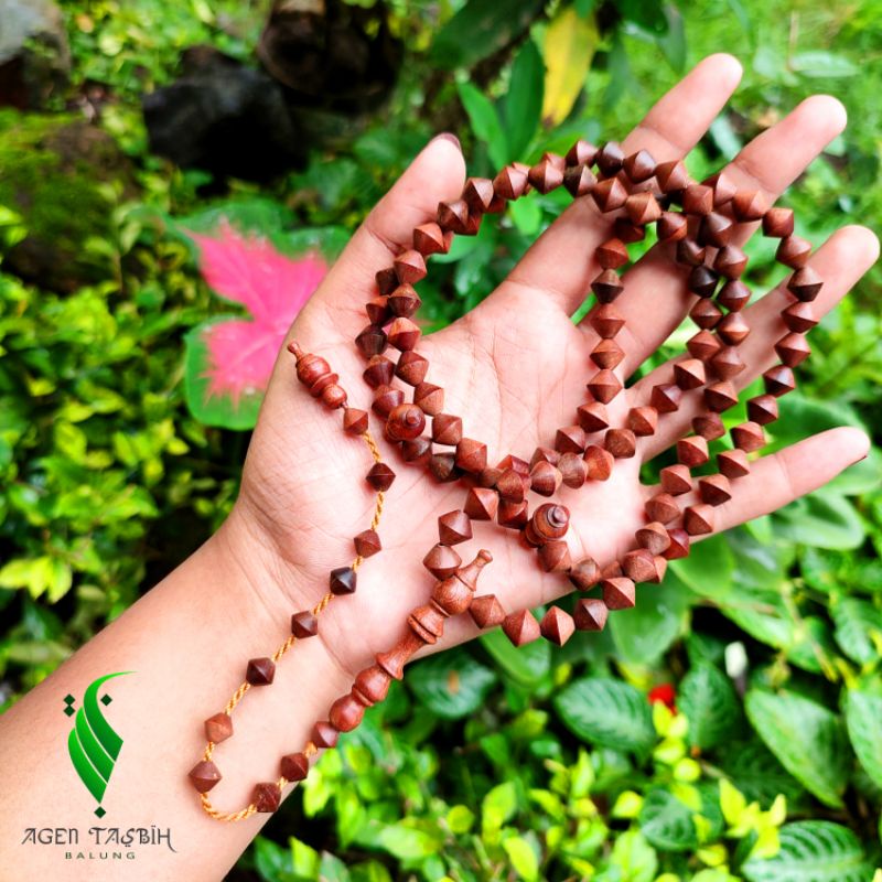 Tasbih Setigi Wulung Motif Wajik Size 8mm,Kayu Setigi Wulung Original