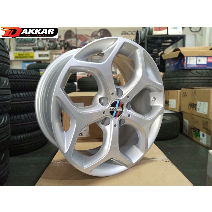 Velg Racing BMW Seri 3 Ring 17 Merk Hsr Subi Warna Silver Original Hsr Wheel R17 Pelek Bmw 320i