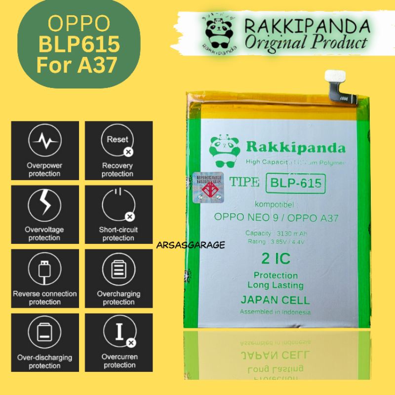 BLP615 Aneka Batre Baterai Oppo A37 A37f Neo9 Rakkipanda Bergaransi