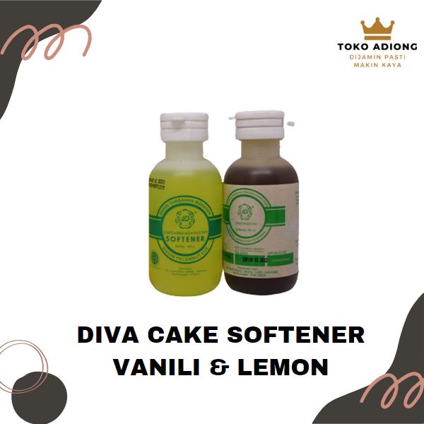 

DIVA Cake - Bread - Pastry Softener / Pengharum Aroma Kue - Vanili & Lemon (80 GR )