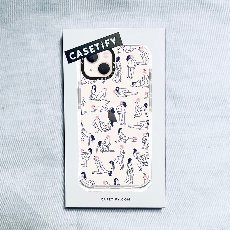 CASETiFY X 18 XX KAMASUTRA White Edge Case IPhone 15 14 13 12 11 Pro Max Mini XS MAX XR X SE 6 6S 7 