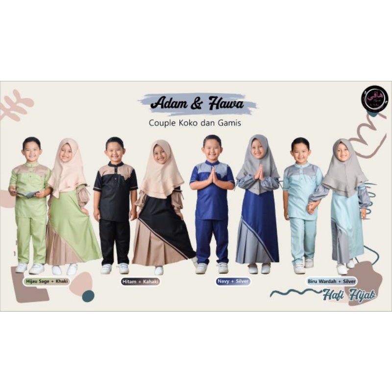 Gamis dan Koko Couple Adam Hawa by Hafi Hijab